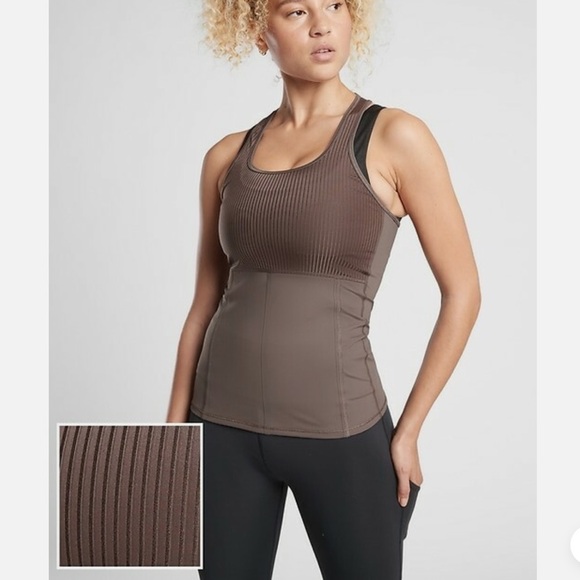 Athleta Tops - Athleta small brown Racerback tank